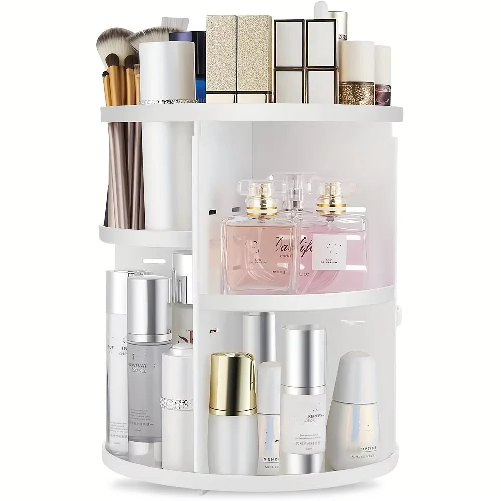 360° Rotating Makeup Organizer, Spinning Bathroom Organizer Countertop, organizer for cosmetics,Cosmetic Holder Shelf