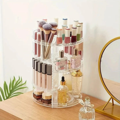 360° Rotating Makeup Organizer, Spinning Bathroom Organizer Countertop, organizer for cosmetics,Cosmetic Holder Shelf