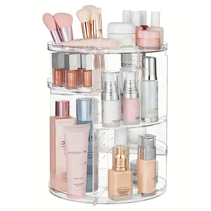 360° Rotating Makeup Organizer, Spinning Bathroom Organizer Countertop, organizer for cosmetics,Cosmetic Holder Shelf