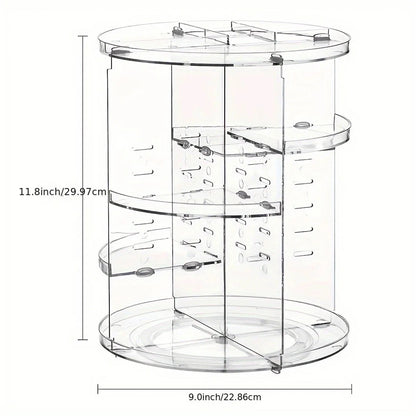360° Rotating Makeup Organizer, Spinning Bathroom Organizer Countertop, organizer for cosmetics,Cosmetic Holder Shelf