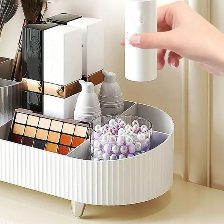 Rotating Makeup Organizer,Large Capacity Cosmetic Display Case, Storage Box Makeup Products Makeup Brushes/Eyeliner